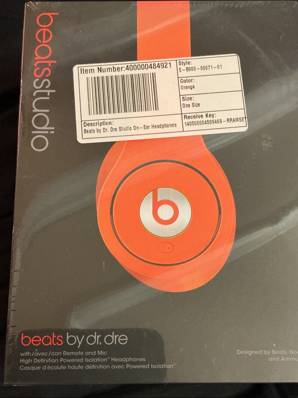Beats by Dre Studio Over-Ear Headphones - Orange